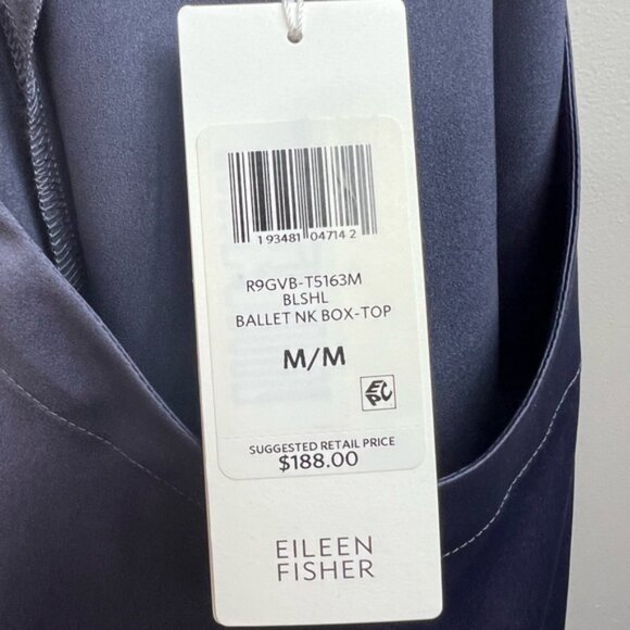 Eileen Fisher Purple Satin Blouse - Picture 11 of 12